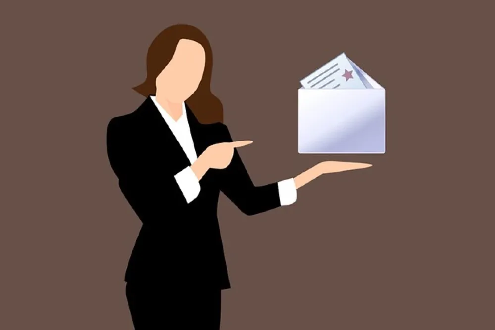 Projekt szablonu wiadomości email marketingowej na ekranie